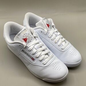 White Women’s Princess Style Reeboks size 8